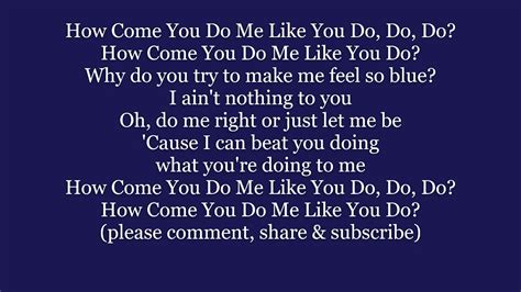 Love you like I <b>do</b>. . Do do do do do do lyrics